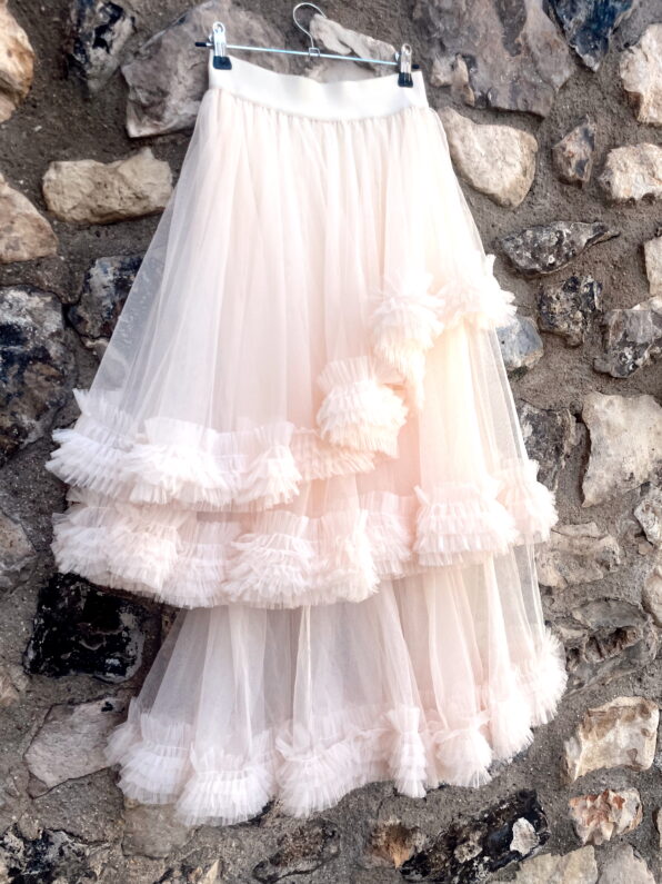 Falda tul beige colección MÓNICA