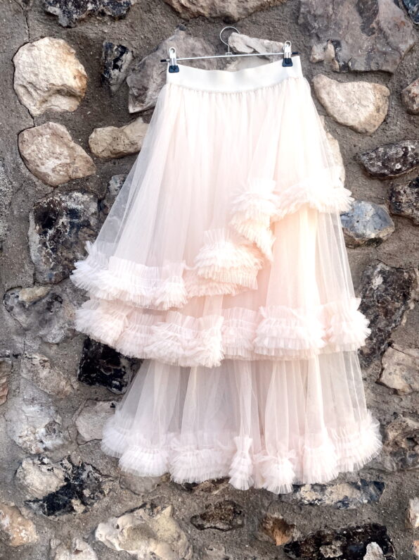 Falda tul beige colección MÓNICA - Imagen 5