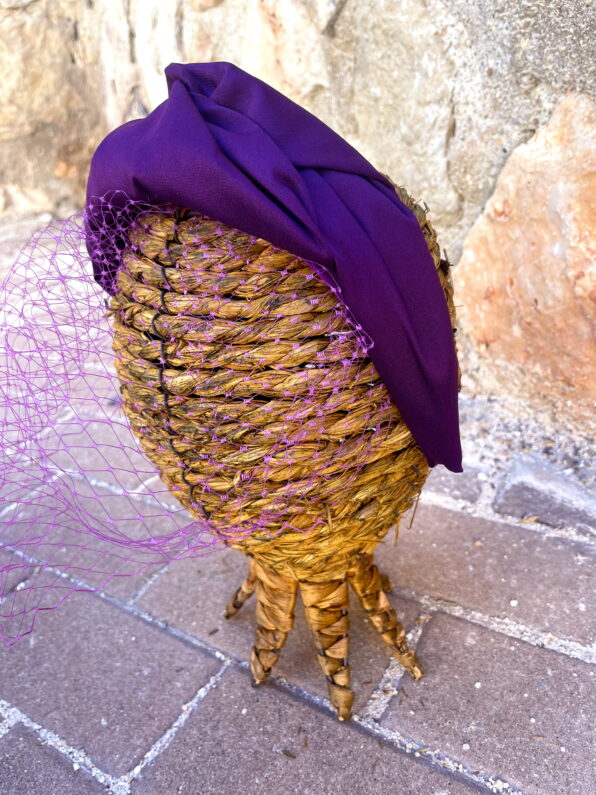 Diadema morada rejilla - Imagen 3