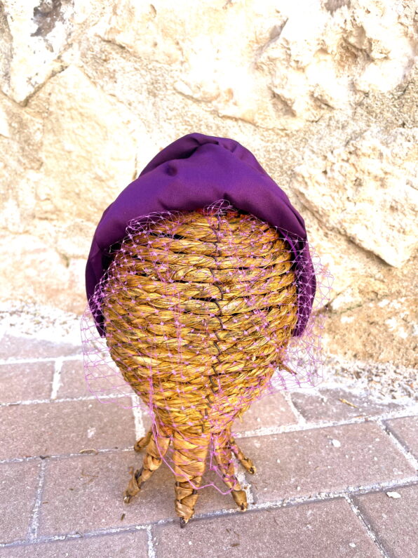 Diadema morada rejilla - Imagen 2