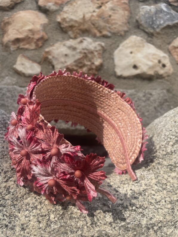Diadema Margarita dos rosas - Imagen 2