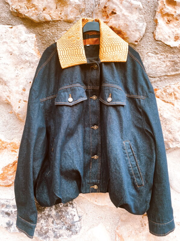 Chaqueta cuello Lottik mostaza