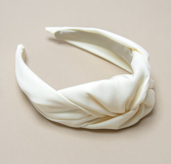 Diadema BLANCA satén