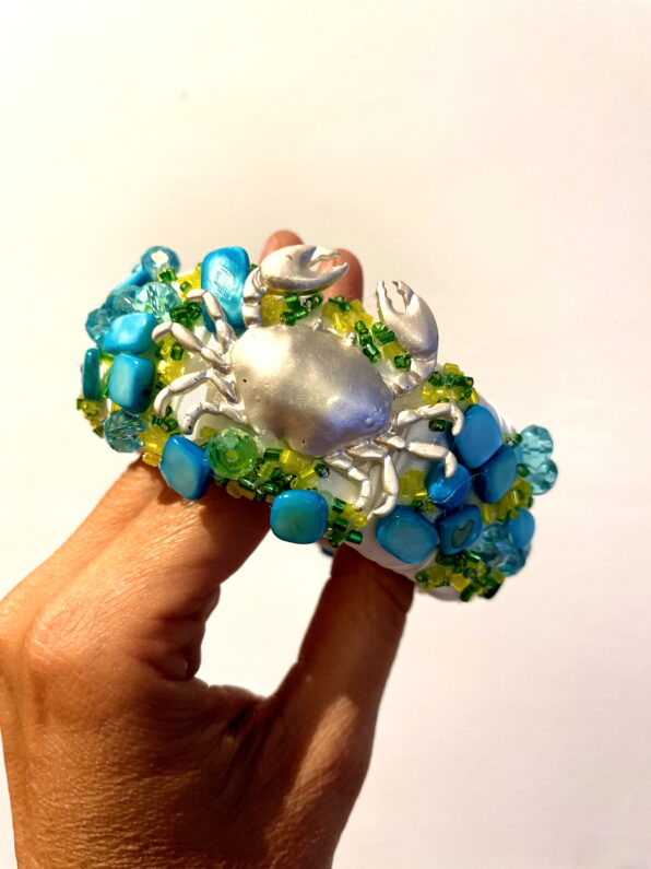 Pulsera CANGREJO 🦀 AGUA MARINA