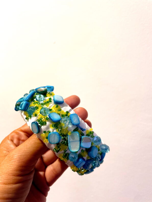 Pulsera CANGREJO 🦀 AGUA MARINA - Imagen 3