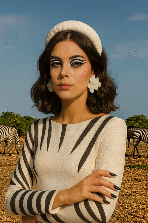 Diadema SAFARI blanca